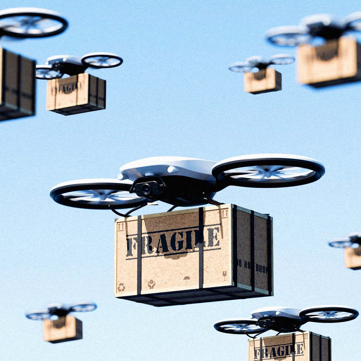 Дроны Falcon CargoLift доставляют грузы по воздуху